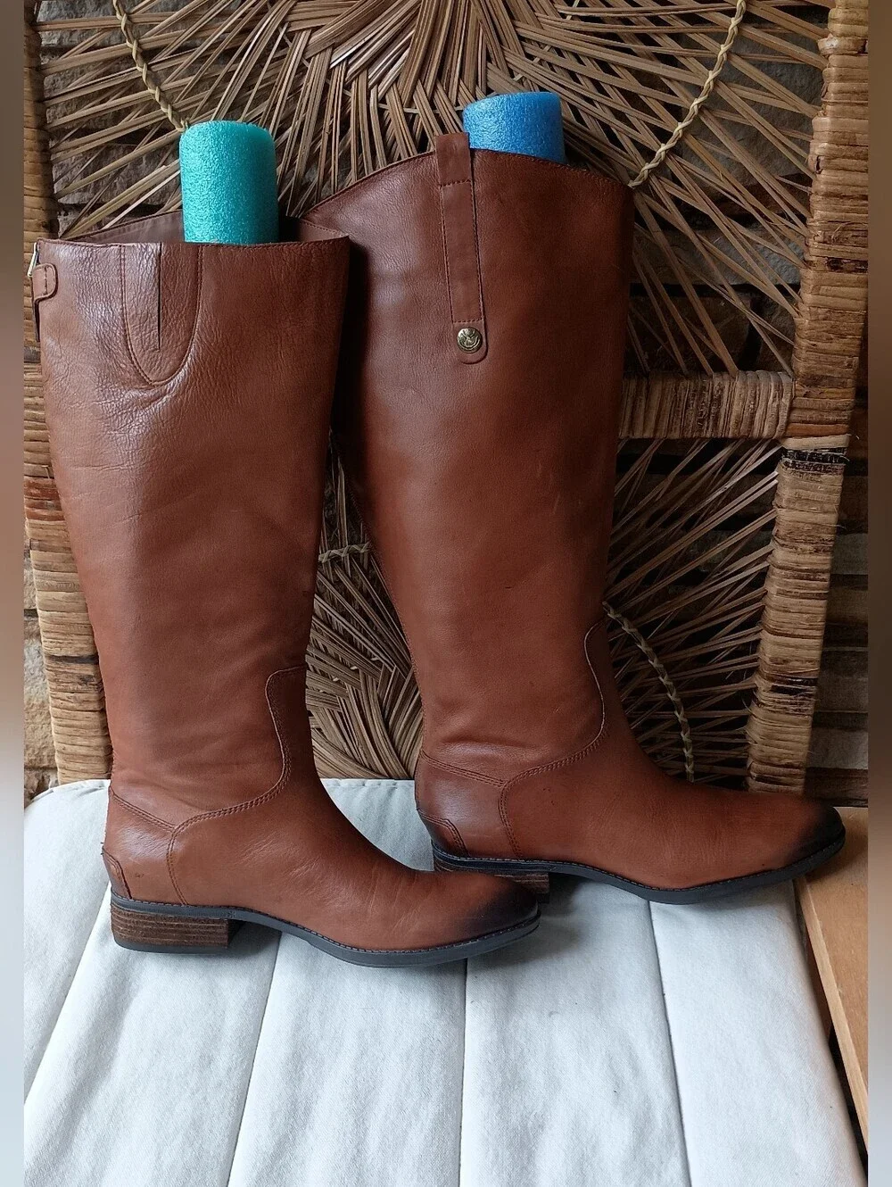 Sam Edelman Anthropologie Brown Leather Penny Riding Boots_8.5
